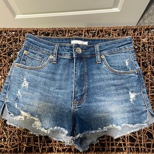 Denim shorts
